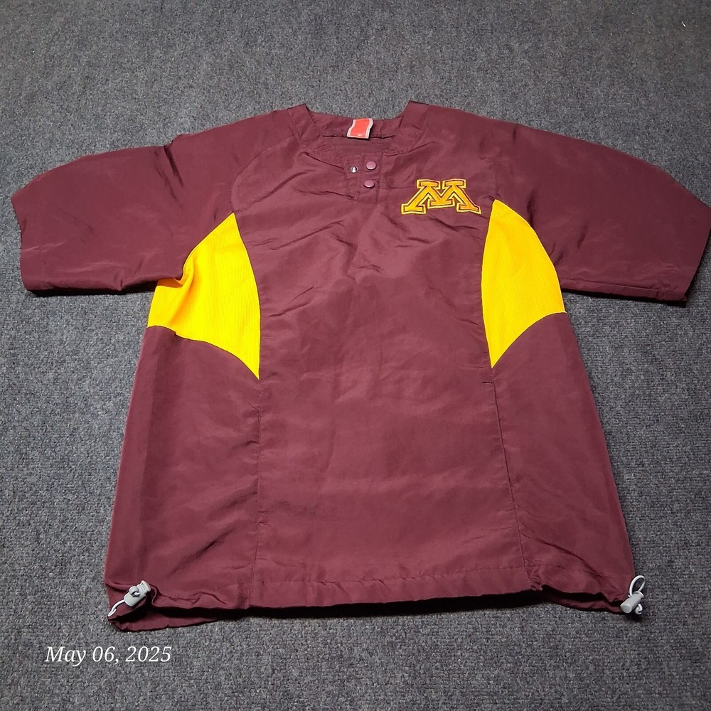 Nike‎ Team Minnesota Gophers Baseball Windbreaker Jacket Size Small Maroon